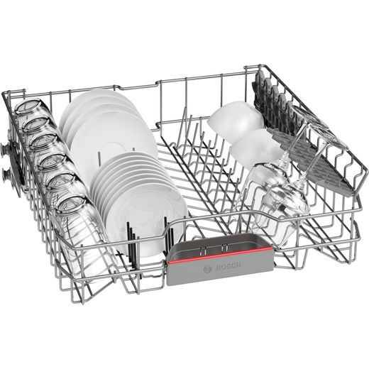 Bosch Series 4 Integrated Standard Dishwasher - Stainless Steel - Basket shot